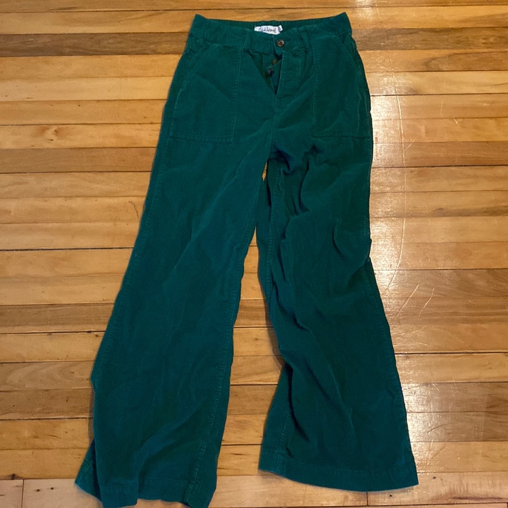 Rachel Antonoff Green Corduroy Pants